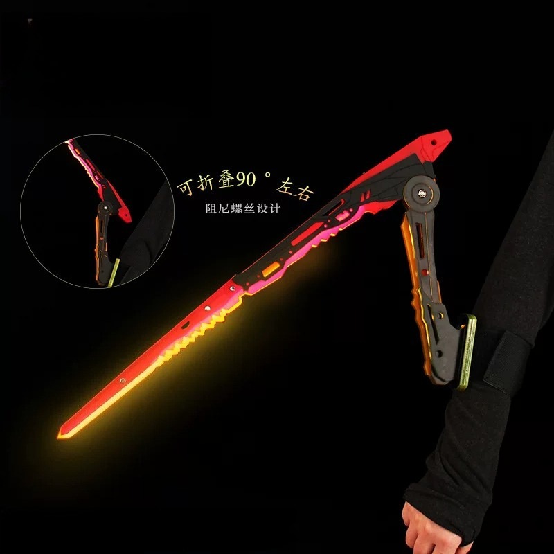 Cosplay Prop Katana - Anime Cyberpunk Katana Mantis Bıçağı Işıklı