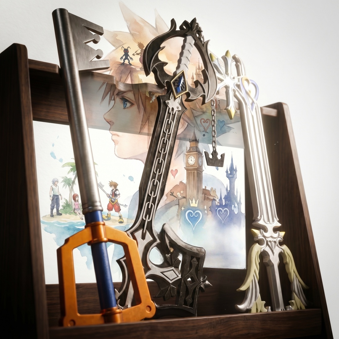 Keyblade Cosplay Prop - 33.8 inç Kingdom Hearts Sora Keyblade