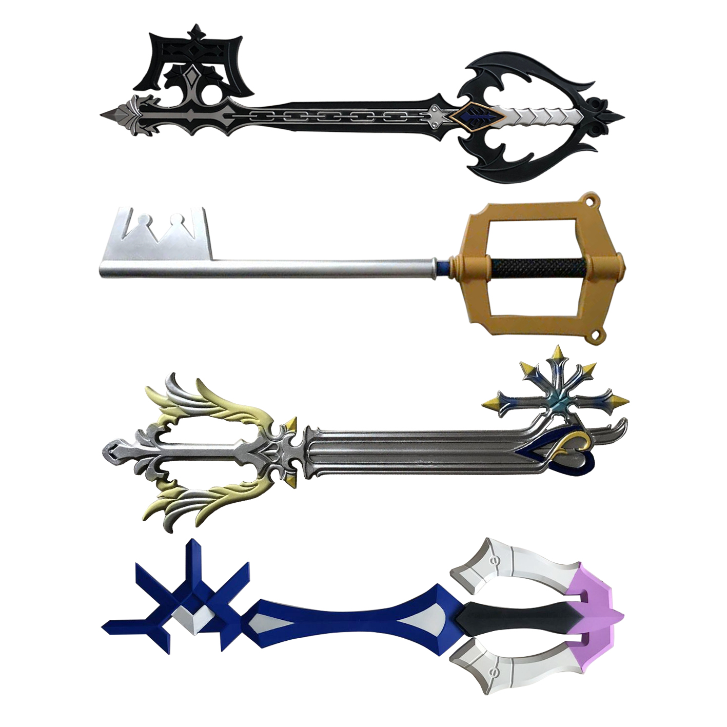 Keyblade Cosplay Prop - 1:1 Cosplay Kingdom Hearts Altın Anahtar: