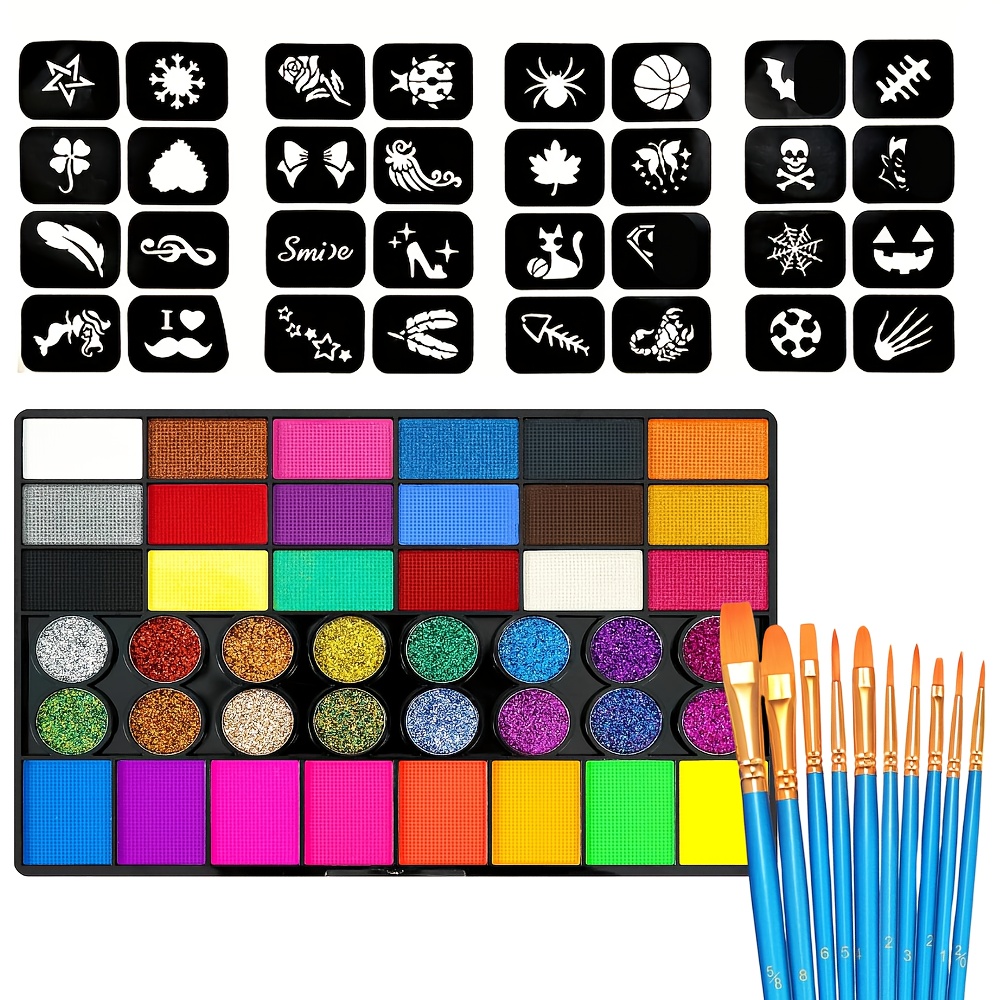 Cosplay Prop Paint - 42 Renkli Yüz ve Vücut Boyası