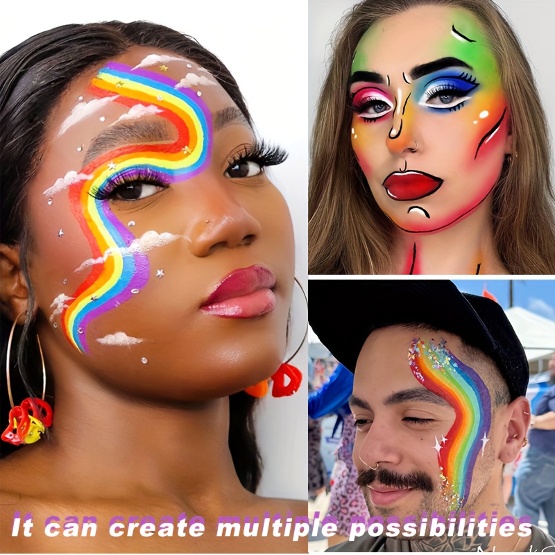 Gökkuşağı Yüz ve Vücut Boya Se - Cosplay Prop Paint incelemesi ve fiyatı